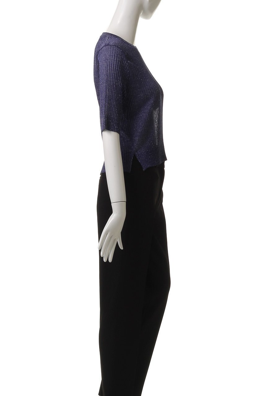 【ランバン オン ブルー/LANVIN en Bleu】のプリーツハーフスリーブニット 人気、トレンドファッション・服の通販 founy(ファニー) 　ファッション　Fashion　レディースファッション　WOMEN　トップス・カットソー　Tops/Tshirt　ニット　Knit Tops　プルオーバー　Pullover　バランス　Balance　プリーツ　Pleats　今季　This Season　NEW・新作・新着・新入荷　New Arrivals　other-3|ID: prp329100004570074 ipo3291000000032334862