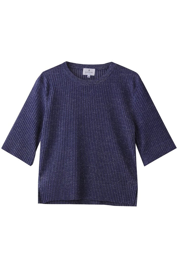 【ランバン オン ブルー/LANVIN en Bleu】のプリーツハーフスリーブニット インテリア・キッズ・メンズ・レディースファッション・服の通販 founy(ファニー) https://founy.com/ ファッション Fashion レディースファッション Fashion for Women トップス・カットソー Cut & Sew Tops ニット Knit Tops & Sweaters カジュアルプルオーバー・ニットトップス Pullovers & Knit Tops / Casual Pullovers バランス Balance, Style Balance プリーツ Pleats, Pleated 今季 This Season, Current Season |ID: prp329100004570074 ipo3291000000032793664