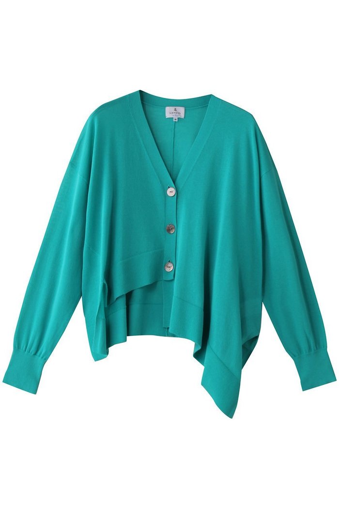 【ランバン オン ブルー/LANVIN en Bleu】のアシンメトリーヘムカーディガン インテリア・キッズ・メンズ・レディースファッション・服の通販 founy(ファニー) https://founy.com/ ファッション Fashion レディースファッション Fashion for Women トップス・カットソー Cut & Sew Tops ニット Knit Tops & Sweaters カーディガン・羽織り Layered Style Cardigans カーディガン Cardigan, Knitwear トレンド Trend, Trending Now ボトム Bottoms, Lower Wear |ID: prp329100004570076 ipo3291000000035560119