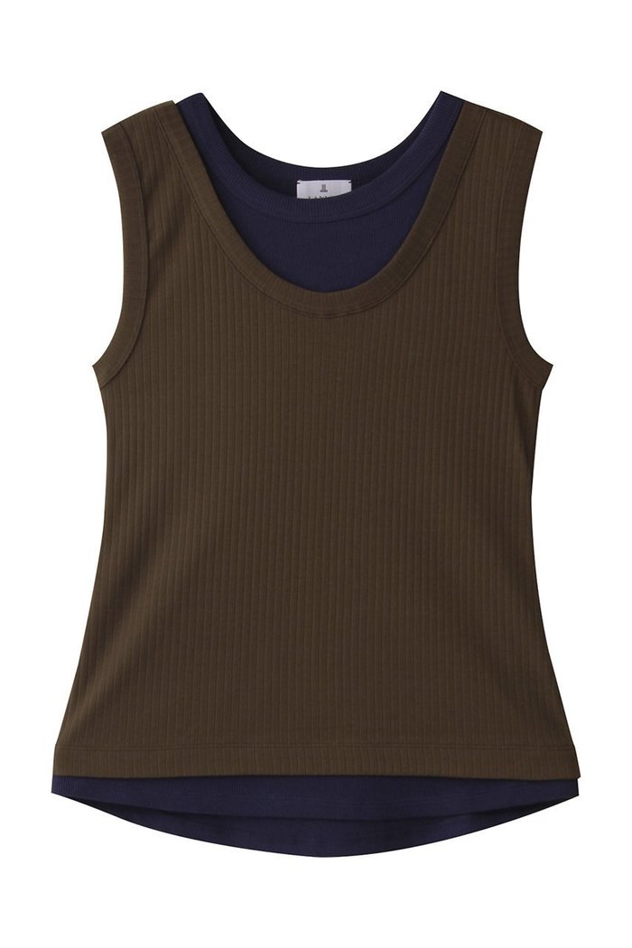 【ランバン オン ブルー/LANVIN en Bleu】のレイヤードタンクトップ インテリア・キッズ・メンズ・レディースファッション・服の通販 founy(ファニー) https://founy.com/ ファッション Fashion レディースファッション Fashion for Women トップス・カットソー Cut & Sew Tops キャミソール&ノースリーブ Camisoles & Sleeveless Tops シャツ・ブラウス・オフィスカジュアル Elegant Blouses & Button-Ups ロングTシャツ・Tシャツ Longline T-Shirts & Tees カットソー・ベーシックTシャツ Cut-and-Sewn Tops / Stretch Tees & Basics キャミソール Camisole, Spaghetti Strap Top サマー Summer, Summer Style タンク Tank Top, Sleeveless Top 夏 Summer |ID: prp329100004570078 ipo3291000000036082902