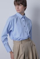 【ヒューエルミュージアム/hueLe Museum】の【hLM】TCタイプライターブラウス 人気、トレンドファッション・服の通販 founy(ファニー) ファッション Fashion レディースファッション Fashion for Women トップス・カットソー Cut & Sew Tops シャツ・ブラウス・オフィスカジュアル Elegant Blouses & Button-Ups カフス Cuff Design ジャケット Jacket, Outerwear スリーブ Sleeve, Long Sleeve / Short Sleeve タイプライター Typewriter Fabric, Crisp Cotton フィット Fit, Slim Fit ベーシック Basic, Essential ミドル Middle Length, Mid Height ロング Long, Long-Length thumbnail ブルー|ID: prp329100004570081 ipo3291000000032865545
