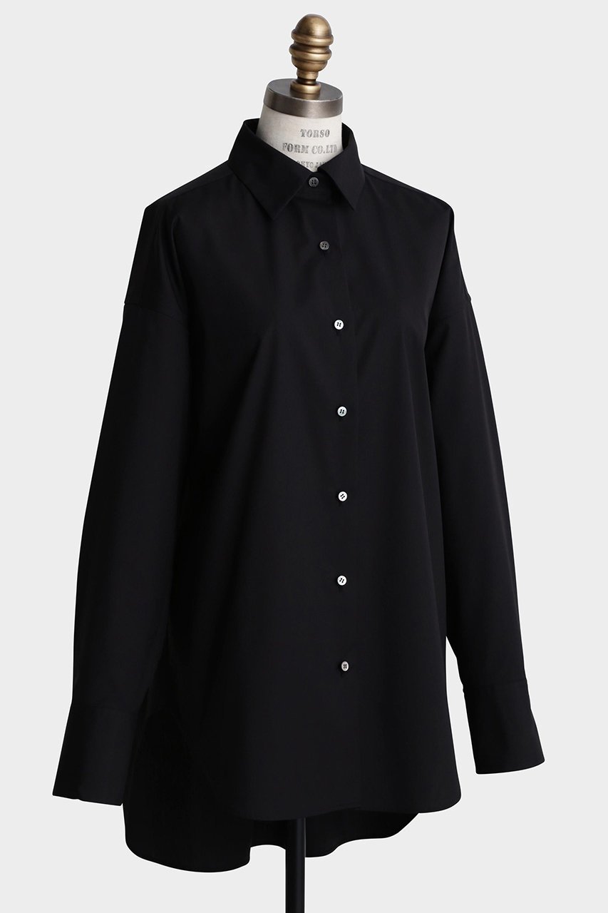 【ヒューエルミュージアム/hueLe Museum】の【hLM】TCタイプライターブラウス 人気、トレンドファッション・服の通販 founy(ファニー) 　ファッション　Fashion　レディースファッション　Fashion for Women　トップス・カットソー　Cut & Sew Tops　シャツ・ブラウス・オフィスカジュアル　Elegant Blouses & Button-Ups　カフス　Cuff Design　ジャケット　Jacket, Outerwear　スリーブ　Sleeve, Long Sleeve / Short Sleeve　タイプライター　Typewriter Fabric, Crisp Cotton　フィット　Fit, Slim Fit　ベーシック　Basic, Essential　ミドル　Middle Length, Mid Height　ロング　Long, Long-Length　other-2|ID: prp329100004570081 ipo3291000000035309395