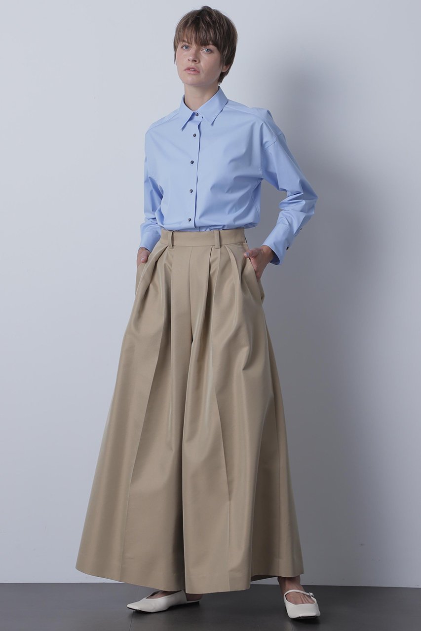 【ヒューエルミュージアム/hueLe Museum】の【hLM】TCタイプライターブラウス 人気、トレンドファッション・服の通販 founy(ファニー) 　ファッション　Fashion　レディースファッション　Fashion for Women　トップス・カットソー　Cut & Sew Tops　シャツ・ブラウス・オフィスカジュアル　Elegant Blouses & Button-Ups　カフス　Cuff Design　ジャケット　Jacket, Outerwear　スリーブ　Sleeve, Long Sleeve / Short Sleeve　タイプライター　Typewriter Fabric, Crisp Cotton　フィット　Fit, Slim Fit　ベーシック　Basic, Essential　ミドル　Middle Length, Mid Height　ロング　Long, Long-Length　other-3|ID: prp329100004570081 ipo3291000000035958362