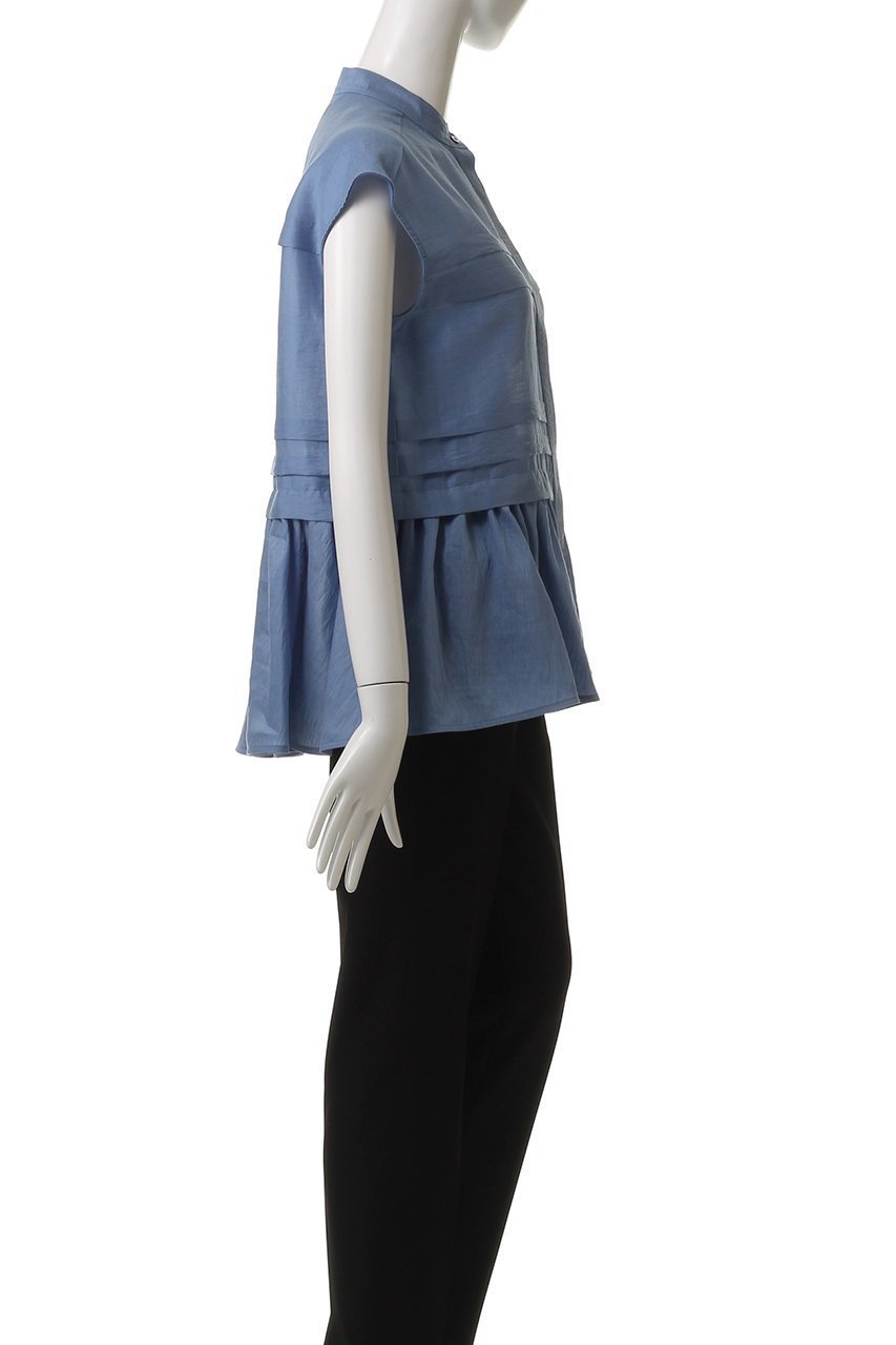 【デパリエ/DEPAREILLE】のウォッシャブルリネンノースリーブペプラムブラウス 人気、トレンドファッション・服の通販 founy(ファニー) 　ファッション　Fashion　レディースファッション　Fashion for Women　トップス・カットソー　Cut & Sew Tops　キャミソール&ノースリーブ　Camisoles & Sleeveless Tops　シャツ・ブラウス・オフィスカジュアル　Elegant Blouses & Button-Ups　ウォッシャブル　Machine Washable　ノースリーブ　Sleeveless, No-Sleeve　ペプラム　Peplum, Flared Hem　マニッシュ　Mannish, Boyish　リネン　Linen, Linen Fabric　other-3|ID: prp329100004570083 ipo3291000000035266893