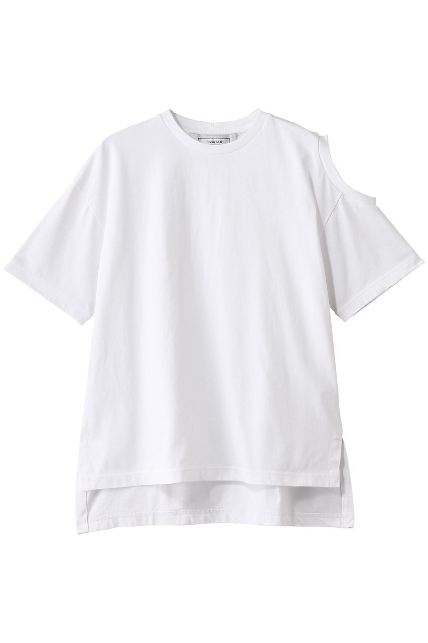 【ルームエイト/Room no.8】のファンクショナル コットン ショルダーオープントップス 人気、トレンドファッション・服の通販 founy(ファニー) 　ファッション　Fashion　レディースファッション　WOMEN　トップス・カットソー　Tops/Tshirt　シャツ/ブラウス　Shirts/Blouses　ロング / Tシャツ　T-Shirts　カットソー　Cut and Sewn　カッティング　Cutting　ショート　Short　シンプル　Simple　スリーブ　Sleeve　トレンド　Trend　NEW・新作・新着・新入荷　New Arrivals　 other-1|ID: prp329100004570092 ipo3291000000032334982