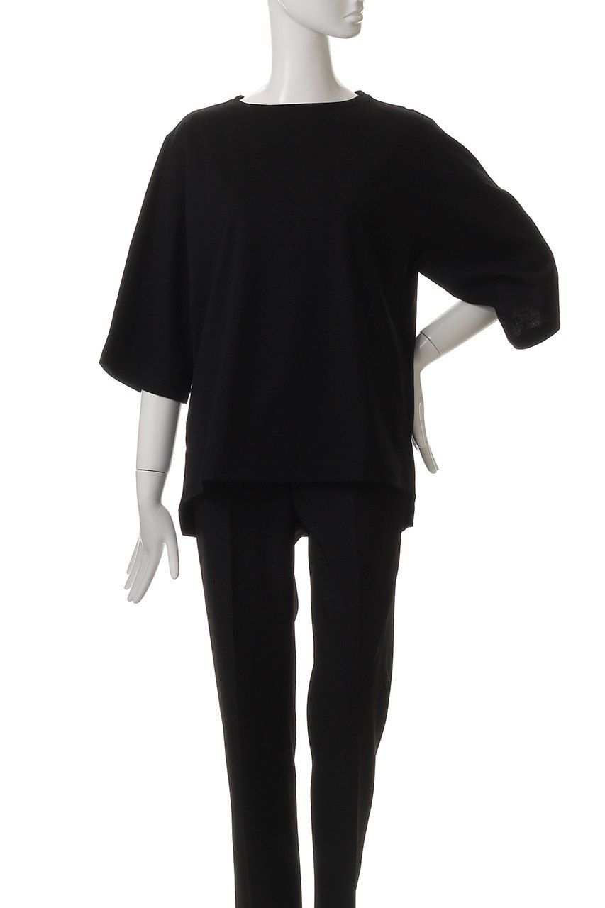 【ルームエイト/Room no.8】のスーピマコットン ハーフスリーブトップス 人気、トレンドファッション・服の通販 founy(ファニー) 　ファッション　Fashion　レディースファッション　WOMEN　トップス・カットソー　Tops/Tshirt　シャツ/ブラウス　Shirts/Blouses　ロング / Tシャツ　T-Shirts　カットソー　Cut and Sewn　ショート　Short　シンプル　Simple　スリーブ　Sleeve　リラックス　Relax　エレガント 上品　Elegant　NEW・新作・新着・新入荷　New Arrivals　other-2|ID: prp329100004570097 ipo3291000000032335023