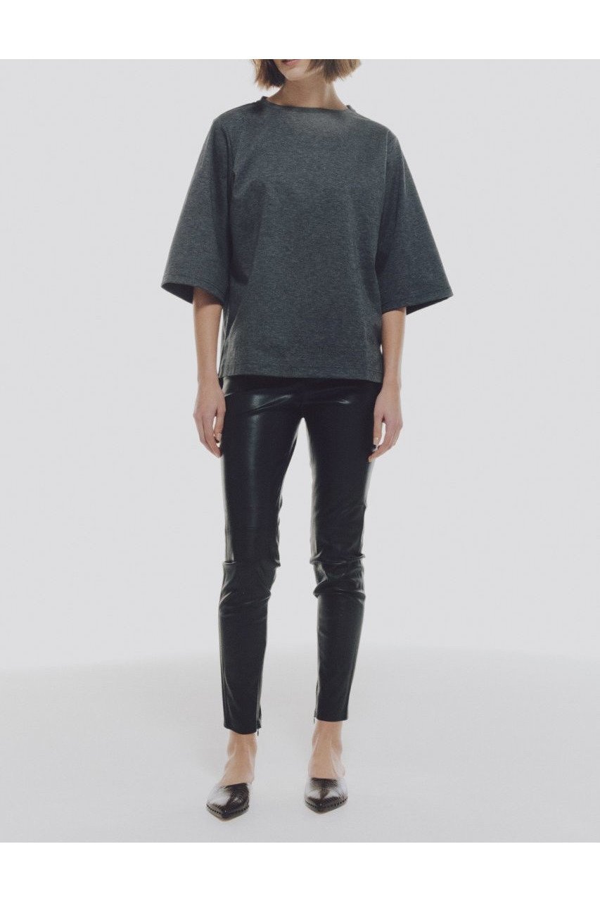【ルームエイト/Room no.8】のスーピマコットン ハーフスリーブトップス 人気、トレンドファッション・服の通販 founy(ファニー) 　ファッション　Fashion　レディースファッション　WOMEN　トップス・カットソー　Tops/Tshirt　シャツ/ブラウス　Shirts/Blouses　ロング / Tシャツ　T-Shirts　カットソー　Cut and Sewn　ショート　Short　シンプル　Simple　スリーブ　Sleeve　リラックス　Relax　エレガント 上品　Elegant　NEW・新作・新着・新入荷　New Arrivals　other-8|ID: prp329100004570097 ipo3291000000032335034