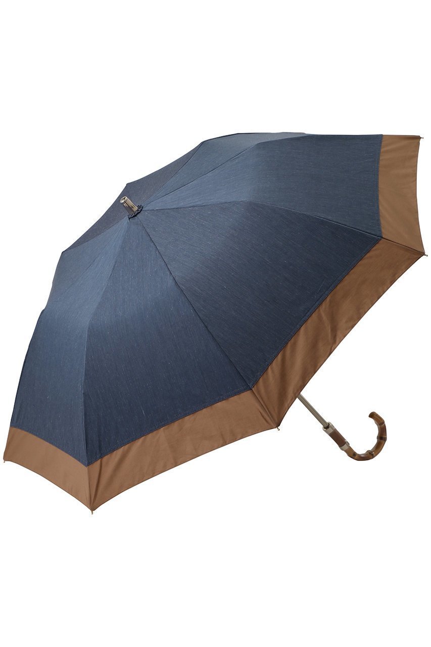 【グレイシー/Gracy】の晴雨兼用楽折傘 Denim bicolor インテリア・キッズ・メンズ・レディースファッション・服の通販 founy(ファニー) 　ファッション　Fashion　レディースファッション　Fashion for Women　レイングッズ・傘・晴雨兼用傘　Umbrellas & Rain Gear　コンパクト　Compact, Small Size　スタイリッシュ　Stylish, Fashionable　デニム　Denim, Jeans Material　ハンカチ　Handkerchief, Hanky　モダン　Modern, Contemporary　ビジネス 仕事 通勤　Business / Work / Commuting　傘　Umbrella, Parasol　時計　Watch, Wristwatch　ウォールナッツ|ID: prp329100004570103 ipo3291000000036121914