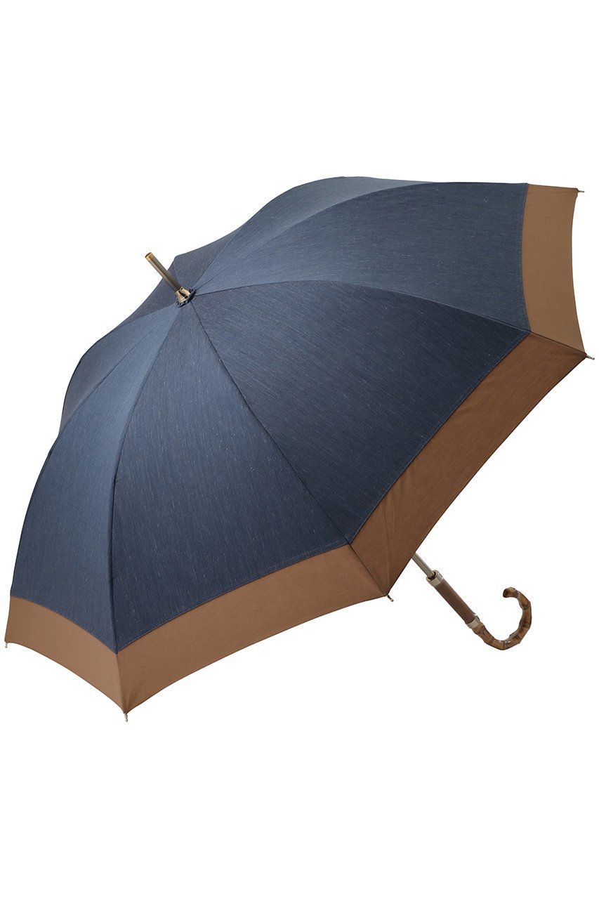 【グレイシー/Gracy】の晴雨兼用ショート長傘 Denim bicolor インテリア・キッズ・メンズ・レディースファッション・服の通販 founy(ファニー) 　ファッション　Fashion　レディースファッション　WOMEN　傘 / レイングッズ　Umbrellas/Rainwear　ショート　Short　デニム　Denim　ハンカチ　Handkerchief　モダン　Modern　エレガント 上品　Elegant　傘　Umbrella　夏　Summer　NEW・新作・新着・新入荷　New Arrivals　時計　Clock　ウォールナッツ|ID: prp329100004570105 ipo3291000000032335083