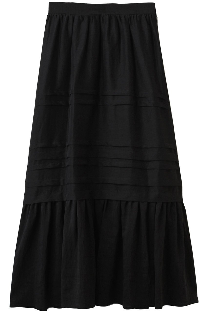 【デパリエ/DEPAREILLE】のウォッシャブルリネンタックギャザースカート インテリア・キッズ・メンズ・レディースファッション・服の通販 founy(ファニー) ファッション Fashion レディースファッション Fashion for Women スカート Skirts ロングスカート Long Skirts / Maxi & Midi Skirts ギャザー Gathered, Ruffled ロング Long, Long-Length 夏 Summer 春 Spring S/S・春夏 SS, Spring/Summer, Warm Season ブラック|ID: prp329100004570107 ipo3291000000036073488