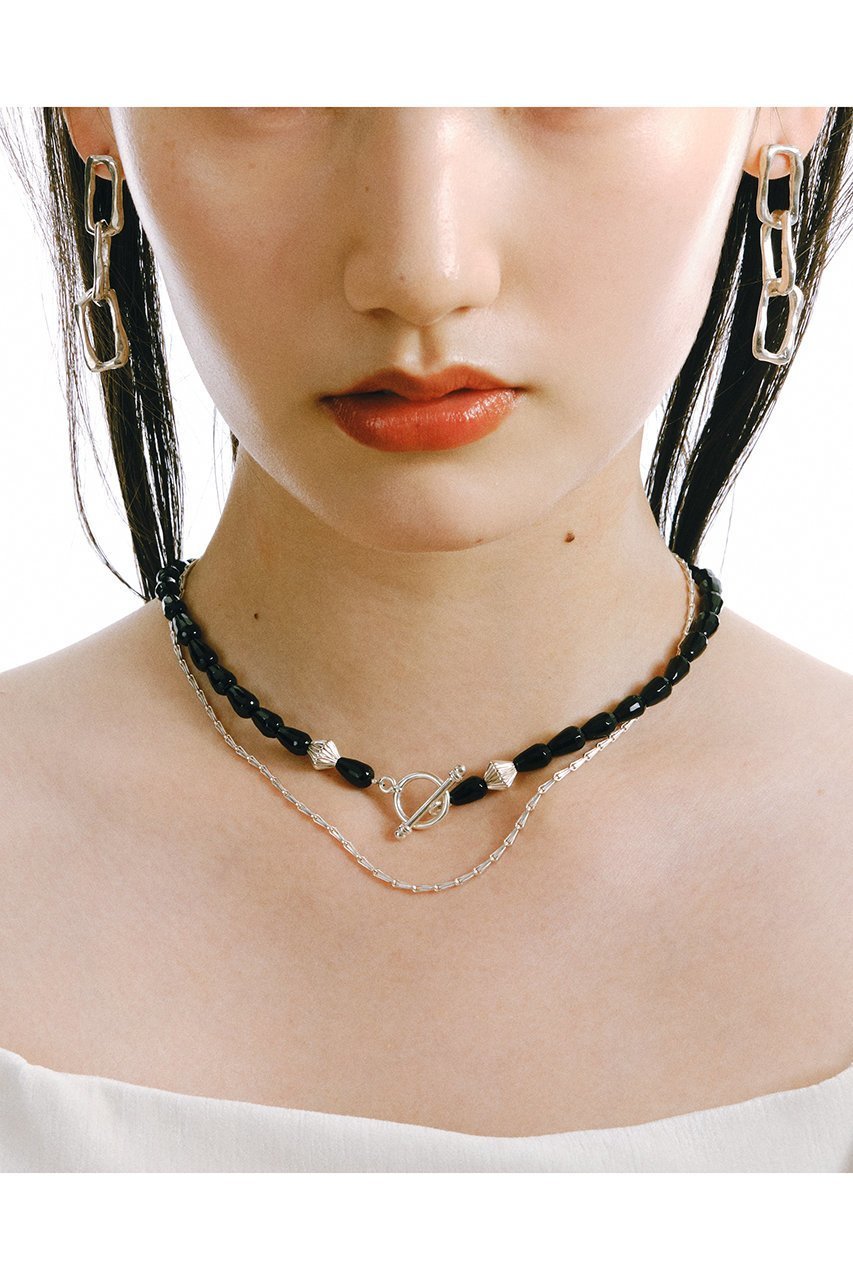 【メゾンドパルス/MAISON DPULSE】のOnyx lariat ネックレス 人気、トレンドファッション・服の通販 founy(ファニー) 　ファッション　Fashion　レディースファッション　WOMEN　ジュエリー　Jewelry　ネックレス　Necklaces　おすすめ　Recommend　クール　Cool　シルバー　Silver　ネックレス　Necklace　モノトーン　Monotone　NEW・新作・新着・新入荷　New Arrivals　other-2|ID: prp329100004570109 ipo3291000000032335105