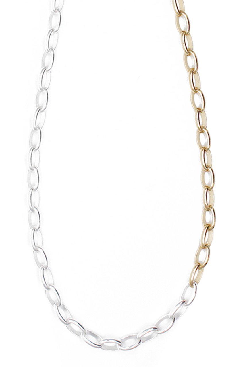 【レム/Lemme】のOval Chain ネックレス インテリア・キッズ・メンズ・レディースファッション・服の通販 founy(ファニー) 　ファッション　Fashion　レディースファッション　Fashion for Women　ジュエリー　Jewelry　ネックレス　Necklaces & Pendants　おすすめ　Recommended / Our Picks　シルバー　Silver, Metallic Silver　シンプル　Simple, Minimal　チェーン　Chain, Chain Strap　デコルテ　Décolleté, Neckline　ネックレス　Necklace, Pendant Necklace　シルバー&ゴールド|ID: prp329100004570113 ipo3291000000036178721