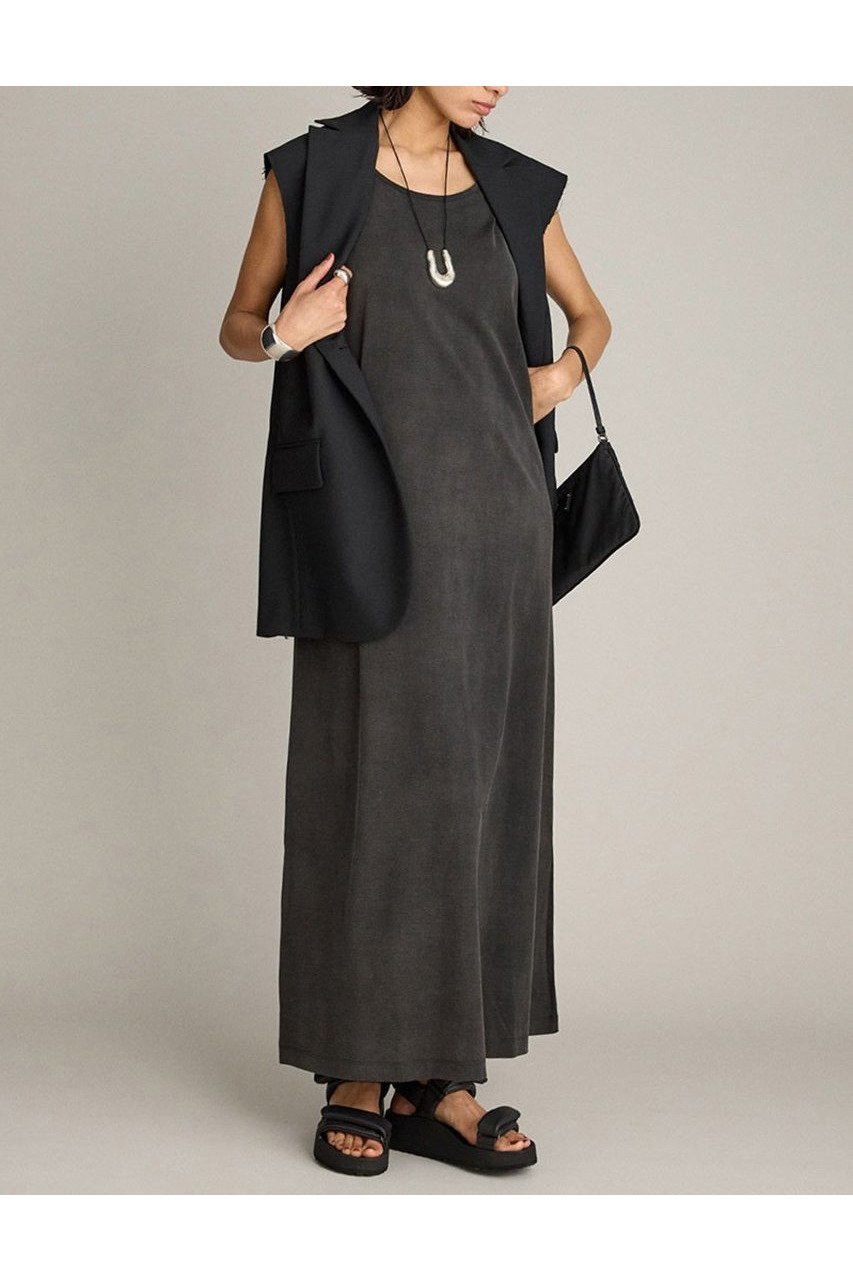 【ブリル/BRILL】のアメスリフレアカットワンピース 人気、トレンドファッション・服の通販 founy(ファニー) 　ファッション　Fashion　レディースファッション　Fashion for Women　ワンピース　Dresses　チュニック　Tunic Tops & Dresses　アメリカン　American Style　コンパクト　Compact, Small Size　スリーブ　Sleeve, Long Sleeve / Short Sleeve　チュニック　Tunic, Long Top　ロング　Long, Long-Length　ワーク　Workwear, Utility Style　ヴィンテージ　Vintage Style　夏　Summer　other-2|ID: prp329100004570118 ipo3291000000032769112