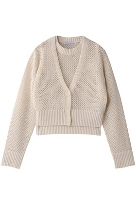 【マイ ウィークネス/MY WEAKNESS】 Knit Ensemble人気、トレンドファッション・服の通販 founy(ファニー) ファッション Fashion レディースファッション WOMEN トップス・カットソー Tops/Tshirt ニット Knit Tops アンサンブル Knit Ensemble シャツ/ブラウス Shirts/Blouses ロング / Tシャツ T-Shirts カットソー Cut and Sewn アンサンブル Ensemble カーディガン Cardigan クロップド Cropped ショート Short シンプル Simple スリーブ Sleeve ノースリーブ No Sleeve バランス Balance メッシュ Mesh 夏 Summer NEW・新作・新着・新入荷 New Arrivals 長袖 Long Sleeve |ID:prp329100004570121