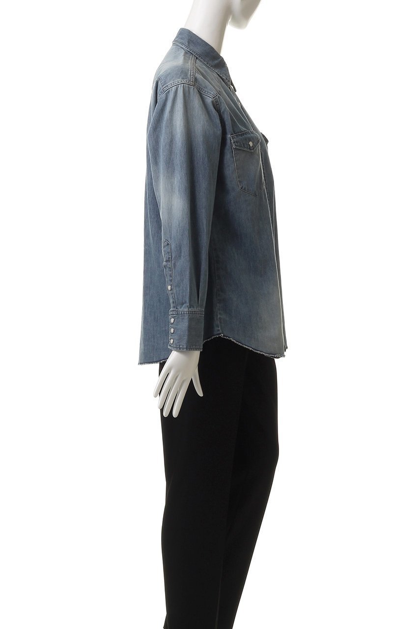 【マイ ウィークネス/MY WEAKNESS】のBilly Shirt 人気、トレンドファッション・服の通販 founy(ファニー) 　ファッション　Fashion　レディースファッション　WOMEN　トップス・カットソー　Tops/Tshirt　シャツ/ブラウス　Shirts/Blouses　クラシック　Classic　ショート　Short　シンプル　Simple　スリーブ　Sleeve　デニム　Denim　バランス　Balance　フラップ　Flap　ポケット　Pocket　ヨーク　Yoke　人気　Popularity　今季　This Season　NEW・新作・新着・新入荷　New Arrivals　other-3|ID: prp329100004570123 ipo3291000000032335241