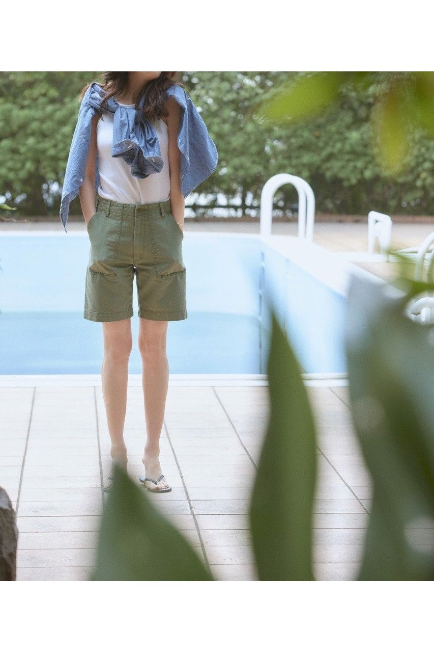 【マイ ウィークネス/MY WEAKNESS】のFatigue Shorts 人気、トレンドファッション・服の通販 founy(ファニー) 　ファッション　Fashion　レディースファッション　WOMEN　パンツ　Pants　ハーフ / ショートパンツ　Short Pants　ショート　Short　ジャケット　Jacket　ダブル　Double　フィット　Fit　フラップ　Flap　フロント　Front　ポケット　Pocket　ミリタリー　Military　リラックス　Relax　ヴィンテージ　Vintage　NEW・新作・新着・新入荷　New Arrivals　other-7|ID: prp329100004570124 ipo3291000000032335255
