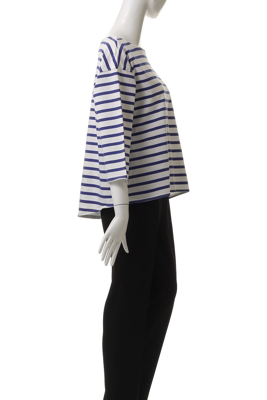 【マイ ウィークネス/MY WEAKNESS】のBasque Shirt 人気、トレンドファッション・服の通販 founy(ファニー) 　ファッション　Fashion　レディースファッション　Fashion for Women　トップス・カットソー　Cut & Sew Tops　シャツ・ブラウス・オフィスカジュアル　Elegant Blouses & Button-Ups　ロングTシャツ・Tシャツ　Longline T-Shirts & Tees　カットソー・ベーシックTシャツ　Cut-and-Sewn Tops / Stretch Tees & Basics　シンプル　Simple, Minimal　スリーブ　Sleeve, Long Sleeve / Short Sleeve　フロント　Front, Front Design　ボーダー　Border, Stripe　ロング　Long, Long-Length　other-3|ID: prp329100004570125 ipo3291000000036083080