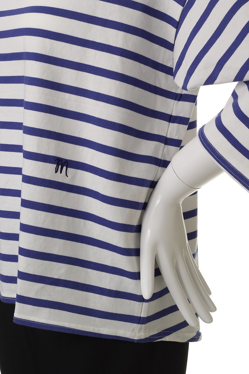 【マイ ウィークネス/MY WEAKNESS】のBasque Shirt 人気、トレンドファッション・服の通販 founy(ファニー) 　ファッション　Fashion　レディースファッション　Fashion for Women　トップス・カットソー　Cut & Sew Tops　シャツ・ブラウス・オフィスカジュアル　Elegant Blouses & Button-Ups　ロングTシャツ・Tシャツ　Longline T-Shirts & Tees　カットソー・ベーシックTシャツ　Cut-and-Sewn Tops / Stretch Tees & Basics　シンプル　Simple, Minimal　スリーブ　Sleeve, Long Sleeve / Short Sleeve　フロント　Front, Front Design　ボーダー　Border, Stripe　ロング　Long, Long-Length　other-5|ID: prp329100004570125 ipo3291000000036083083