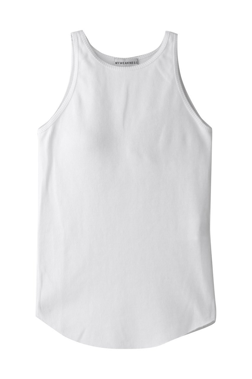 【マイ ウィークネス/MY WEAKNESS】のPadded Soft Rib Tunk Top インテリア・キッズ・メンズ・レディースファッション・服の通販 founy(ファニー) 　ファッション　Fashion　レディースファッション　Fashion for Women　トップス・カットソー　Cut & Sew Tops　キャミソール&ノースリーブ　Camisoles & Sleeveless Tops　シャツ・ブラウス・オフィスカジュアル　Elegant Blouses & Button-Ups　ロングTシャツ・Tシャツ　Longline T-Shirts & Tees　カットソー・ベーシックTシャツ　Cut-and-Sewn Tops / Stretch Tees & Basics　キャミソール　Camisole, Spaghetti Strap Top　シンプル　Simple, Minimal　ストレッチ　Stretch, Stretchy Fabric　タンク　Tank Top, Sleeveless Top　フィット　Fit, Slim Fit　WHITE|ID: prp329100004570126 ipo3291000000036083088