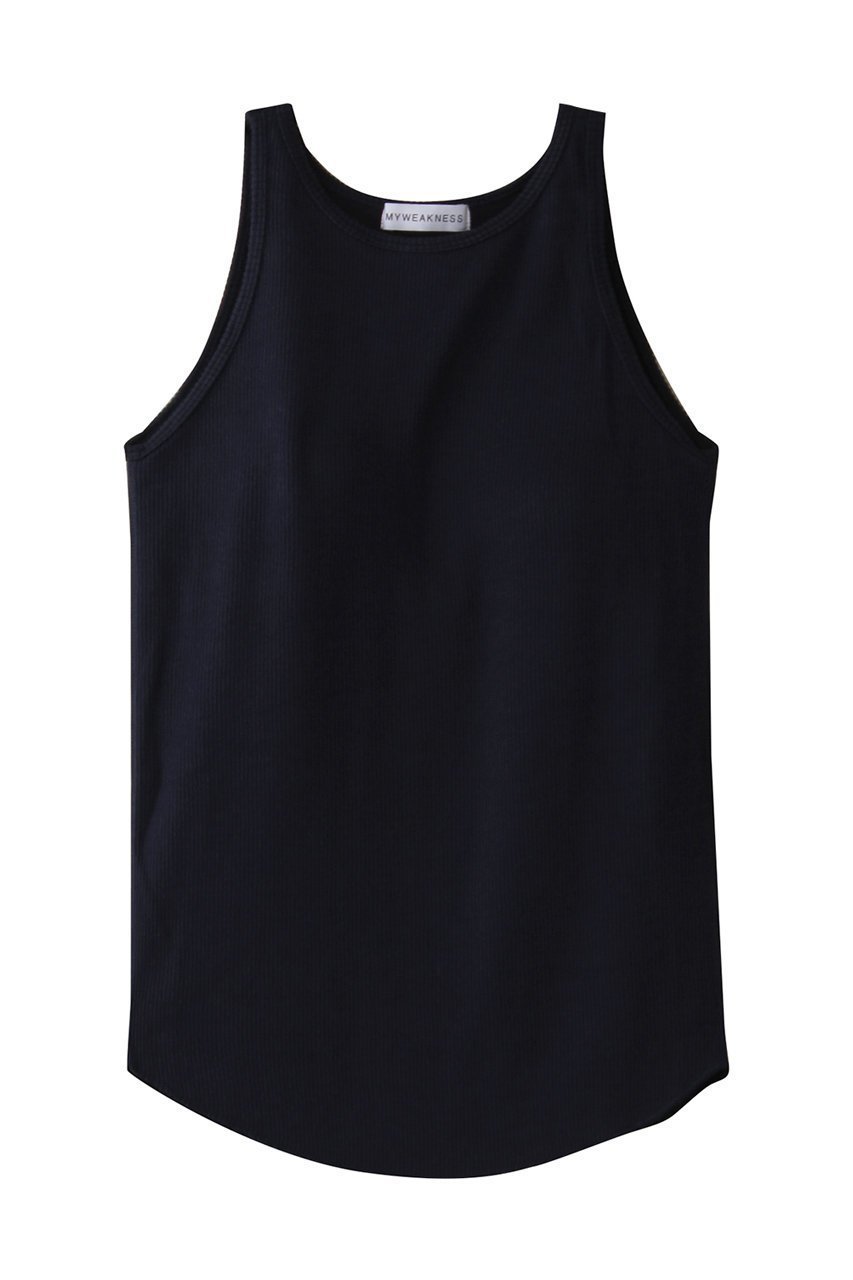【マイ ウィークネス/MY WEAKNESS】のPadded Soft Rib Tunk Top インテリア・キッズ・メンズ・レディースファッション・服の通販 founy(ファニー) 　ファッション　Fashion　レディースファッション　Fashion for Women　トップス・カットソー　Cut & Sew Tops　キャミソール&ノースリーブ　Camisoles & Sleeveless Tops　シャツ・ブラウス・オフィスカジュアル　Elegant Blouses & Button-Ups　ロングTシャツ・Tシャツ　Longline T-Shirts & Tees　カットソー・ベーシックTシャツ　Cut-and-Sewn Tops / Stretch Tees & Basics　キャミソール　Camisole, Spaghetti Strap Top　シンプル　Simple, Minimal　ストレッチ　Stretch, Stretchy Fabric　タンク　Tank Top, Sleeveless Top　フィット　Fit, Slim Fit　NAVY|ID: prp329100004570126 ipo3291000000036083090