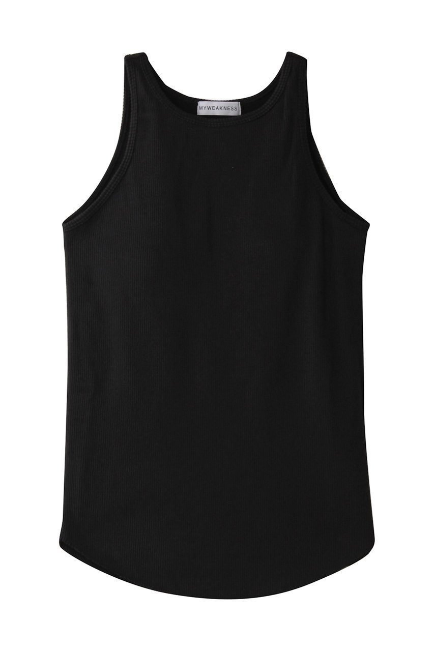 【マイ ウィークネス/MY WEAKNESS】のPadded Soft Rib Tunk Top インテリア・キッズ・メンズ・レディースファッション・服の通販 founy(ファニー) 　ファッション　Fashion　レディースファッション　Fashion for Women　トップス・カットソー　Cut & Sew Tops　キャミソール&ノースリーブ　Camisoles & Sleeveless Tops　シャツ・ブラウス・オフィスカジュアル　Elegant Blouses & Button-Ups　ロングTシャツ・Tシャツ　Longline T-Shirts & Tees　カットソー・ベーシックTシャツ　Cut-and-Sewn Tops / Stretch Tees & Basics　キャミソール　Camisole, Spaghetti Strap Top　シンプル　Simple, Minimal　ストレッチ　Stretch, Stretchy Fabric　タンク　Tank Top, Sleeveless Top　フィット　Fit, Slim Fit　BLACK|ID: prp329100004570126 ipo3291000000036083093