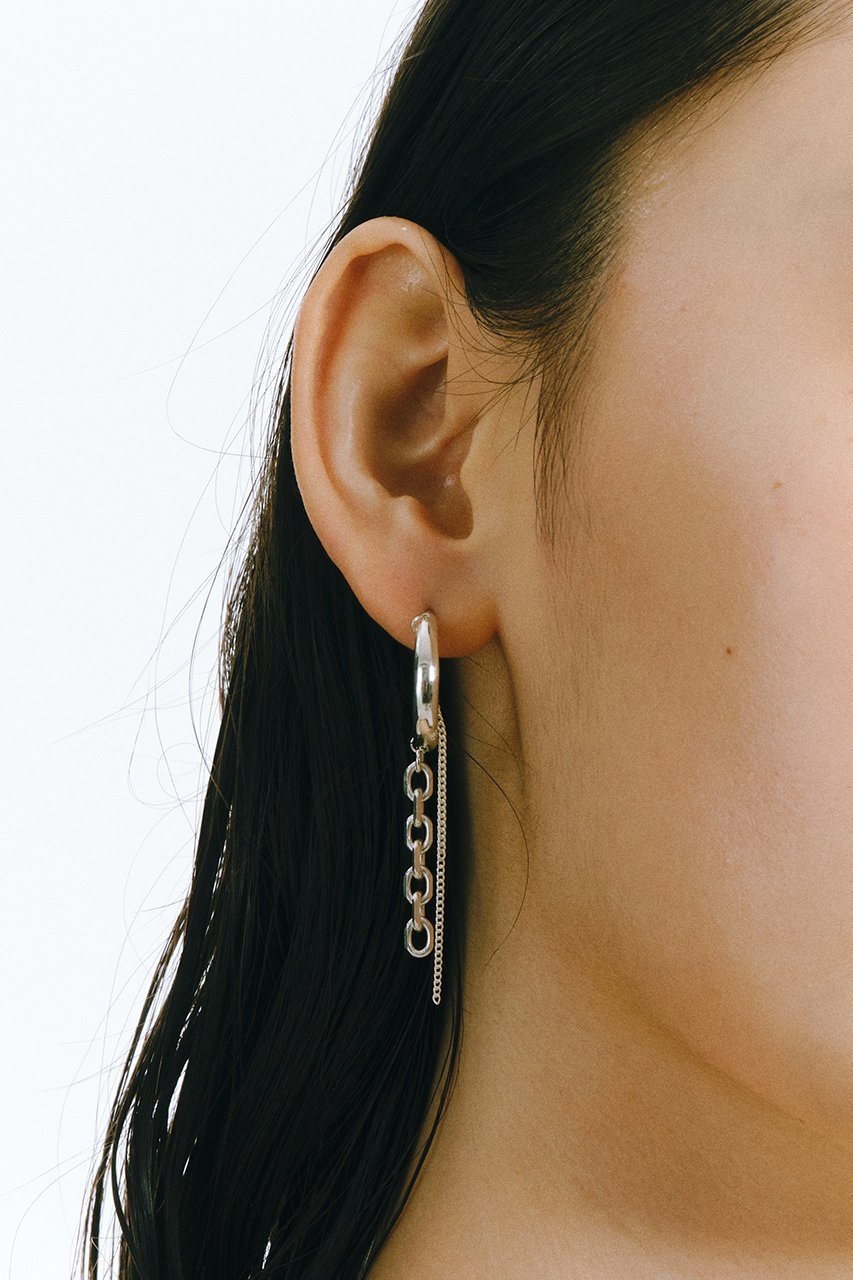 【メゾンドパルス/MAISON DPULSE】のPlate chain ピアス 人気、トレンドファッション・服の通販 founy(ファニー) 　ファッション　Fashion　レディースファッション　WOMEN　ジュエリー　Jewelry　リング　Rings　イヤリング　Earrings　イヤリング　Earrings　チェーン　Chain　NEW・新作・新着・新入荷　New Arrivals　other-3|ID: prp329100004570132 ipo3291000000032335294