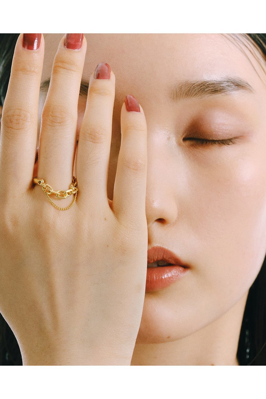 【メゾンドパルス/MAISON DPULSE】のPlate chain リング 人気、トレンドファッション・服の通販 founy(ファニー) 　ファッション　Fashion　レディースファッション　WOMEN　チェーン　Chain　NEW・新作・新着・新入荷　New Arrivals　other-2|ID: prp329100004570133 ipo3291000000032335297
