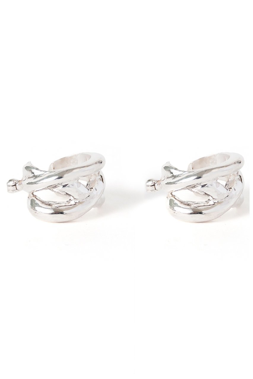 【メゾンドパルス/MAISON DPULSE】のCrossing ピアス 人気、トレンドファッション・服の通販 founy(ファニー) 　ファッション　Fashion　レディースファッション　Fashion for Women　ジュエリー　Jewelry　ファッションリング　Fashion Rings　イヤリング・フープ・ドロップタイプ　Hoop, Drop & Clip Earrings　イヤリング　Earrings　シルバー　Silver, Metallic Silver　シンプル　Simple, Minimal　フォルム　Silhouette, Form　other-4|ID: prp329100004570139 ipo3291000000036178783