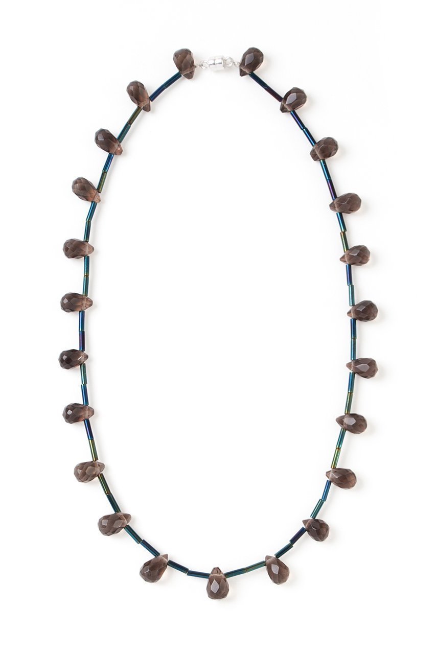 【メゾンドパルス/MAISON DPULSE】のSmokey quartz beads ネックレス インテリア・キッズ・メンズ・レディースファッション・服の通販 founy(ファニー) 　ファッション　Fashion　レディースファッション　Fashion for Women　ジュエリー　Jewelry　ネックレス　Necklaces & Pendants　シルバー　Silver, Metallic Silver　シンプル　Simple, Minimal　ストーン　Stone, Gem-Like　ネックレス　Necklace, Pendant Necklace　モダン　Modern, Contemporary　ブルー|ID: prp329100004570143 ipo3291000000035531204