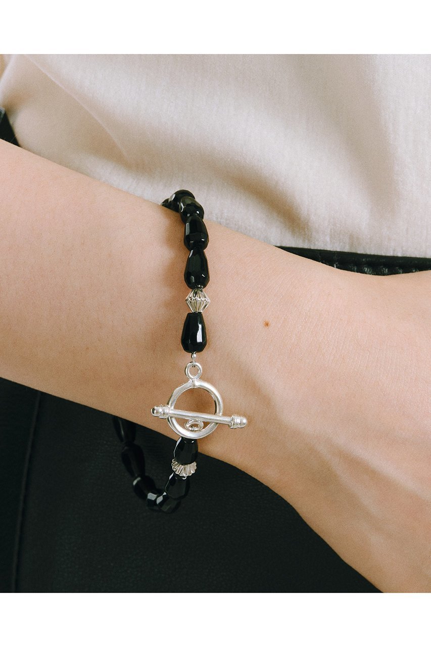 【メゾンドパルス/MAISON DPULSE】のOnyx lariat ブレスレット 人気、トレンドファッション・服の通販 founy(ファニー) 　ファッション　Fashion　レディースファッション　WOMEN　ジュエリー　Jewelry　ブレスレット　Bracelets　バングル　Bangles　おすすめ　Recommend　シルバー　Silver　シンプル　Simple　フォルム　Form　ブレスレット　Bracelet　NEW・新作・新着・新入荷　New Arrivals　other-2|ID: prp329100004570144 ipo3291000000032335349