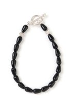 【メゾンドパルス/MAISON DPULSE】のOnyx lariat ブレスレット 人気、トレンドファッション・服の通販 founy(ファニー) ファッション Fashion レディースファッション Fashion for Women ジュエリー Jewelry チェーン＆カフブレスレット Cuff & Chain Bracelets バングル・カフブレスレット Bangles & Cuff Bracelets おすすめ Recommended / Our Picks シルバー Silver, Metallic Silver シンプル Simple, Minimal フォルム Silhouette, Form ブレスレット Bracelet, Wristband thumbnail ブラック|ID: prp329100004570144 ipo3291000000035526373