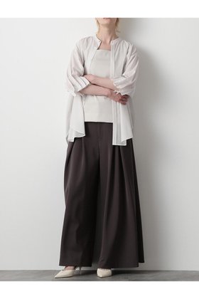 【ヒューエルミュージアム/hueLe Museum】 【STUMBLY】Cross Tack Wide Pants人気、トレンドファッション・服の通販 founy(ファニー) ファッション Fashion レディースファッション WOMEN パンツ Pants ジャージ Jersey ドレープ Drape パターン Pattern フレア Flare フロント Front マニッシュ Mannish |ID:prp329100004570161