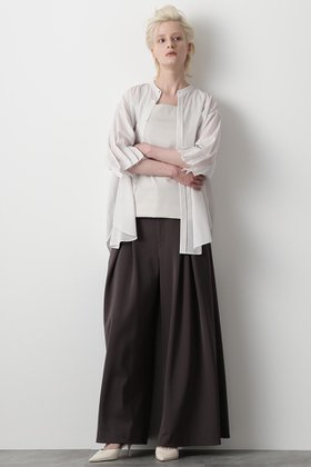 【ヒューエルミュージアム/hueLe Museum】の【STUMBLY】Cross Tack Wide Pants 人気、トレンドファッション・服の通販 founy(ファニー) ファッション Fashion レディースファッション Fashion for Women パンツ Pants & Trousers ドレープ Drape, Draping Fabric パターン Pattern, Design Print フレア Flare, Flared フロント Front, Front Design マニッシュ Mannish, Boyish |ID:prp329100004570161