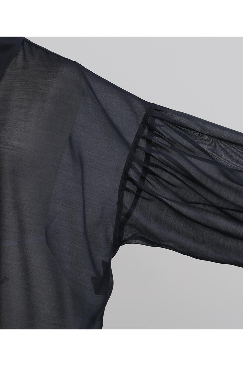 【ヒューエルミュージアム/hueLe Museum】の【STUMBLY】Sheer Volume Sleeve Shirt 人気、トレンドファッション・服の通販 founy(ファニー) 　ファッション　Fashion　レディースファッション　Fashion for Women　トップス・カットソー　Cut & Sew Tops　シャツ・ブラウス・オフィスカジュアル　Elegant Blouses & Button-Ups　ボリューム袖・フリルスリーブブラウス　Voluminous & Ruffle Sleeves / Puffy Sleeve Tops　ギャザー　Gathered, Ruffled　スリーブ　Sleeve, Long Sleeve / Short Sleeve　ドロップ　Drop Shoulder, Dropped Style　フォルム　Silhouette, Form　ロング　Long, Long-Length　エレガント 上品　Elegant　other-5|ID: prp329100004570162 ipo3291000000032809551