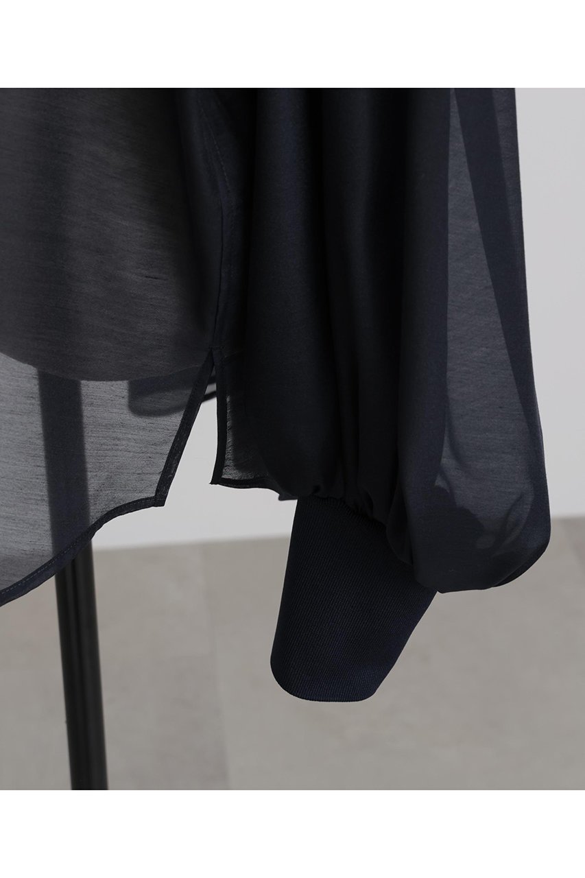【ヒューエルミュージアム/hueLe Museum】の【STUMBLY】Sheer Volume Sleeve Shirt 人気、トレンドファッション・服の通販 founy(ファニー) 　ファッション　Fashion　レディースファッション　Fashion for Women　トップス・カットソー　Cut & Sew Tops　シャツ・ブラウス・オフィスカジュアル　Elegant Blouses & Button-Ups　ボリューム袖・フリルスリーブブラウス　Voluminous & Ruffle Sleeves / Puffy Sleeve Tops　ギャザー　Gathered, Ruffled　スリーブ　Sleeve, Long Sleeve / Short Sleeve　ドロップ　Drop Shoulder, Dropped Style　フォルム　Silhouette, Form　ロング　Long, Long-Length　エレガント 上品　Elegant　other-6|ID: prp329100004570162 ipo3291000000032809552