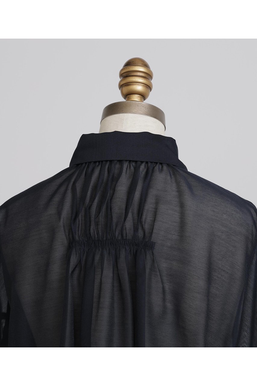 【ヒューエルミュージアム/hueLe Museum】の【STUMBLY】Sheer Volume Sleeve Shirt 人気、トレンドファッション・服の通販 founy(ファニー) 　ファッション　Fashion　レディースファッション　Fashion for Women　トップス・カットソー　Cut & Sew Tops　シャツ・ブラウス・オフィスカジュアル　Elegant Blouses & Button-Ups　ボリューム袖・フリルスリーブブラウス　Voluminous & Ruffle Sleeves / Puffy Sleeve Tops　ギャザー　Gathered, Ruffled　スリーブ　Sleeve, Long Sleeve / Short Sleeve　ドロップ　Drop Shoulder, Dropped Style　フォルム　Silhouette, Form　ロング　Long, Long-Length　エレガント 上品　Elegant　other-7|ID: prp329100004570162 ipo3291000000032809553