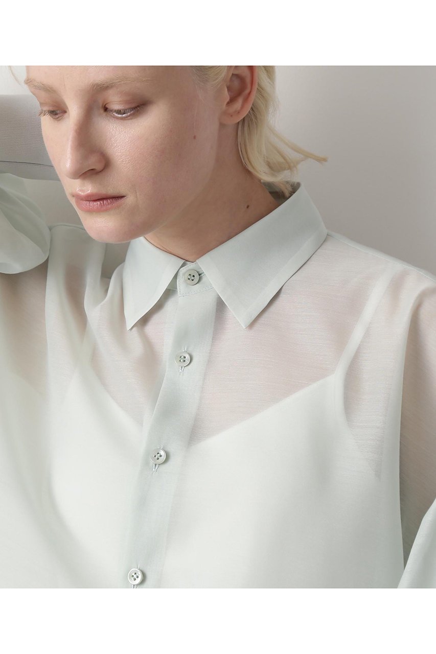 【ヒューエルミュージアム/hueLe Museum】の【STUMBLY】Sheer Volume Sleeve Shirt 人気、トレンドファッション・服の通販 founy(ファニー) ファッション Fashion レディースファッション Fashion for Women トップス・カットソー Cut & Sew Tops シャツ・ブラウス・オフィスカジュアル Elegant Blouses & Button-Ups ボリューム袖・フリルスリーブブラウス Voluminous & Ruffle Sleeves / Puffy Sleeve Tops ギャザー Gathered, Ruffled スリーブ Sleeve, Long Sleeve / Short Sleeve ドロップ Drop Shoulder, Dropped Style フォルム Silhouette, Form ロング Long, Long-Length エレガント 上品 Elegant other-6|ID: prp329100004570162 ipo3291000000035632085