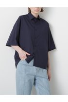 【ヒューエルミュージアム/hueLe Museum】の【STUMBLY】Half Sleeve Shirt 人気、トレンドファッション・服の通販 founy(ファニー) ファッション Fashion レディースファッション WOMEN トップス・カットソー Tops/Tshirt シャツ/ブラウス Shirts/Blouses ショート Short シンプル Simple スリーブ Sleeve タイプライター Typewriter thumbnail ネイビー|ID: prp329100004570163 ipo3291000000032335480