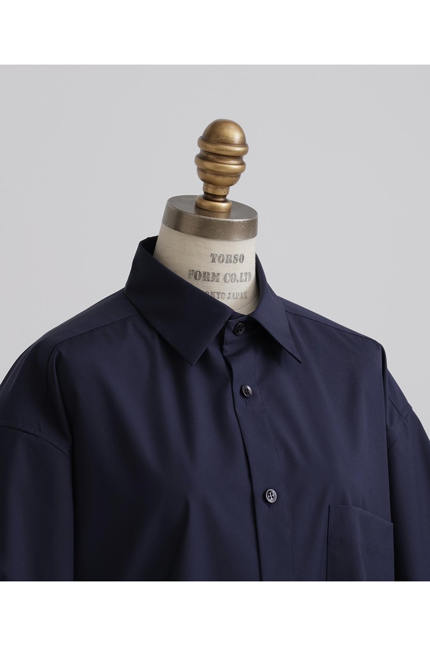 【ヒューエルミュージアム/hueLe Museum】の【STUMBLY】Half Sleeve Shirt 人気、トレンドファッション・服の通販 founy(ファニー) 　ファッション　Fashion　レディースファッション　Fashion for Women　トップス・カットソー　Cut & Sew Tops　シャツ・ブラウス・オフィスカジュアル　Elegant Blouses & Button-Ups　ショート　Short, Short Length　シンプル　Simple, Minimal　スリーブ　Sleeve, Long Sleeve / Short Sleeve　タイプライター　Typewriter Fabric, Crisp Cotton　other-4|ID: prp329100004570163 ipo3291000000035559758