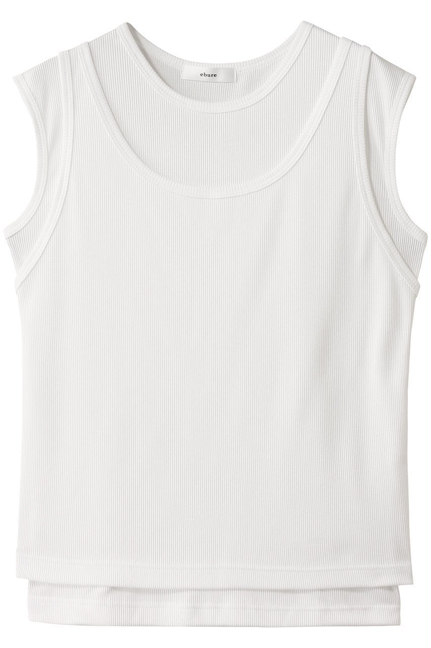 【エブール/ebure】の【6/6 0:00販売開始】ブライトテレコ レイヤードトップス 人気、トレンドファッション・服の通販 founy(ファニー) 　ファッション　Fashion　レディースファッション　WOMEN　トップス・カットソー　Tops/Tshirt　キャミソール / ノースリーブ　No Sleeves　シャツ/ブラウス　Shirts/Blouses　ロング / Tシャツ　T-Shirts　カットソー　Cut and Sewn　2025年　2025　おすすめ　Recommend　キャミソール　Camisole　スリーブ　Sleeve　タンク　Tank　テレコ　Tereko　バランス　Balance　フレンチ　French　A/W・秋冬　Aw・Autumn/Winter・Fw・Fall-Winter　 other-1|ID: prp329100004571496 ipo3291000000032347106