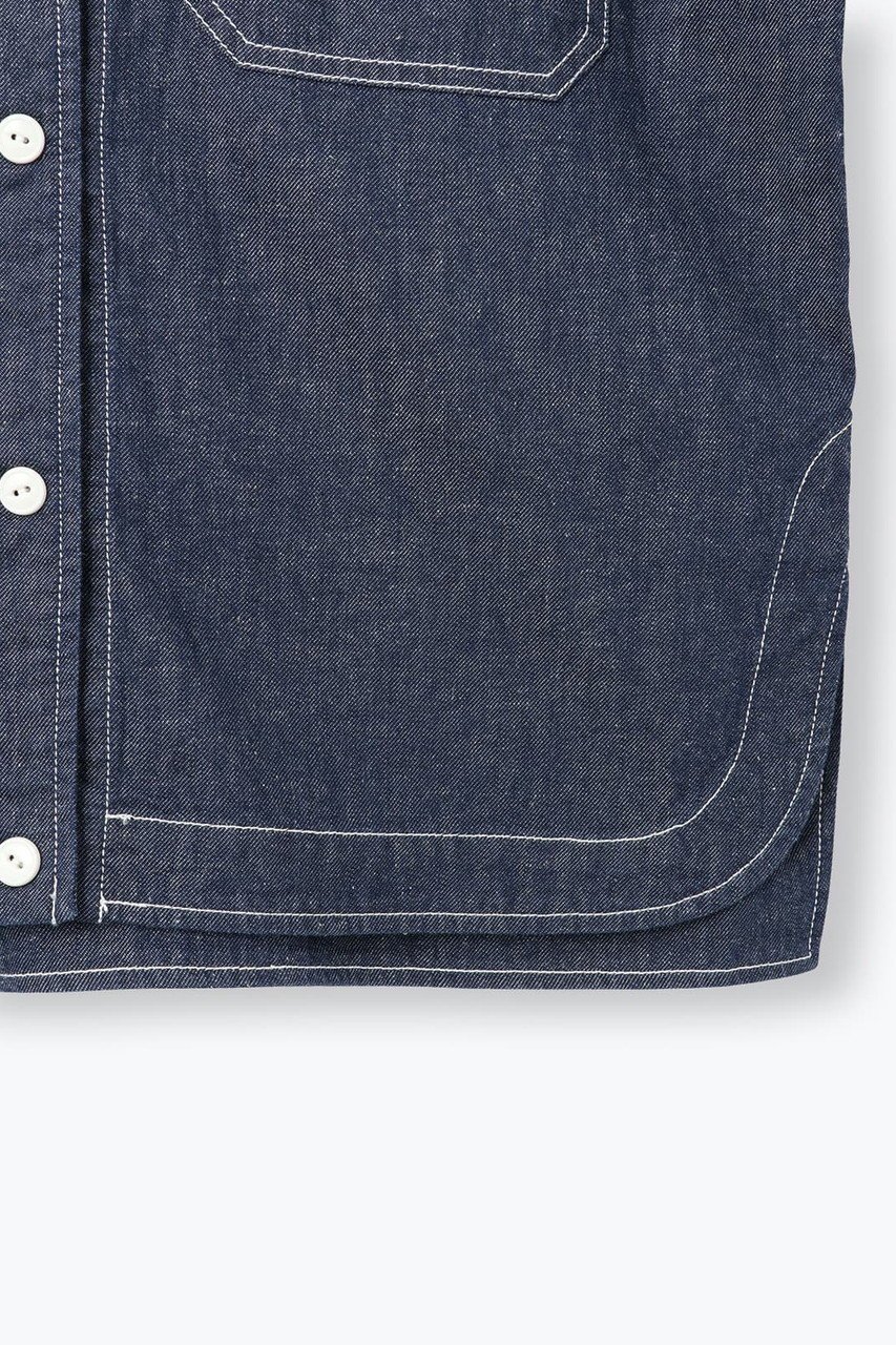 【レリル/lelill】のCLデニムオープンシャツ 人気、トレンドファッション・服の通販 founy(ファニー) 　ファッション　Fashion　レディースファッション　Ladies' Fashion Online　トップス・カットソー　Tops/Tshirt　シャツ/ブラウス　Shirts/Blouses　ショート　Short　スリーブ　Sleeve　デニム　Denim　トレンド　Trend　ポケット　Pocket　夏　Summer　other-5|ID: prp329100004571498 ipo3291000000032347129