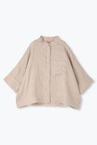 【レリル/lelill】のリネンワイドシャツ グレージュ|ID: prp329100004571499 ipo3291000000036391568