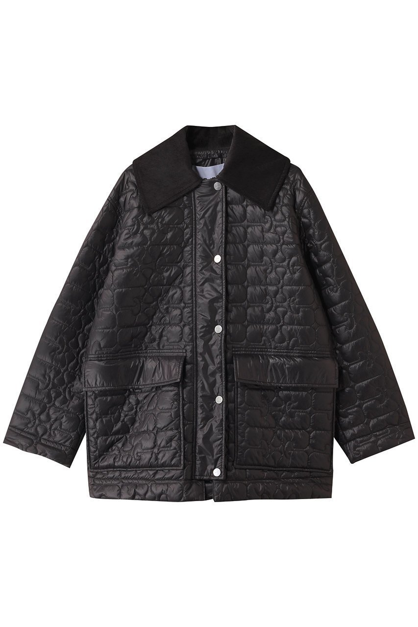【ガニー/GANNI】のシャイニー キルト ミディ ジャケット インテリア・キッズ・メンズ・レディースファッション・服の通販 founy(ファニー) 　ファッション　Fashion　レディースファッション　WOMEN　アウター　Coat Outerwear　ジャケット　Jackets　2025年　2025　キルティング　Quilting　キルト　Quilt　シャイニー　Shiny　ジャケット　Jacket　モダン　Modern　ワイド　Wide　A/W・秋冬　Aw・Autumn/Winter・Fw・Fall-Winter　ファントム|ID: prp329100004571503 ipo3291000000032347172