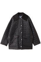 【ガニー/GANNI】のシャイニー キルト ミディ ジャケット ファントム|ID: prp329100004571503 ipo3291000000036200911