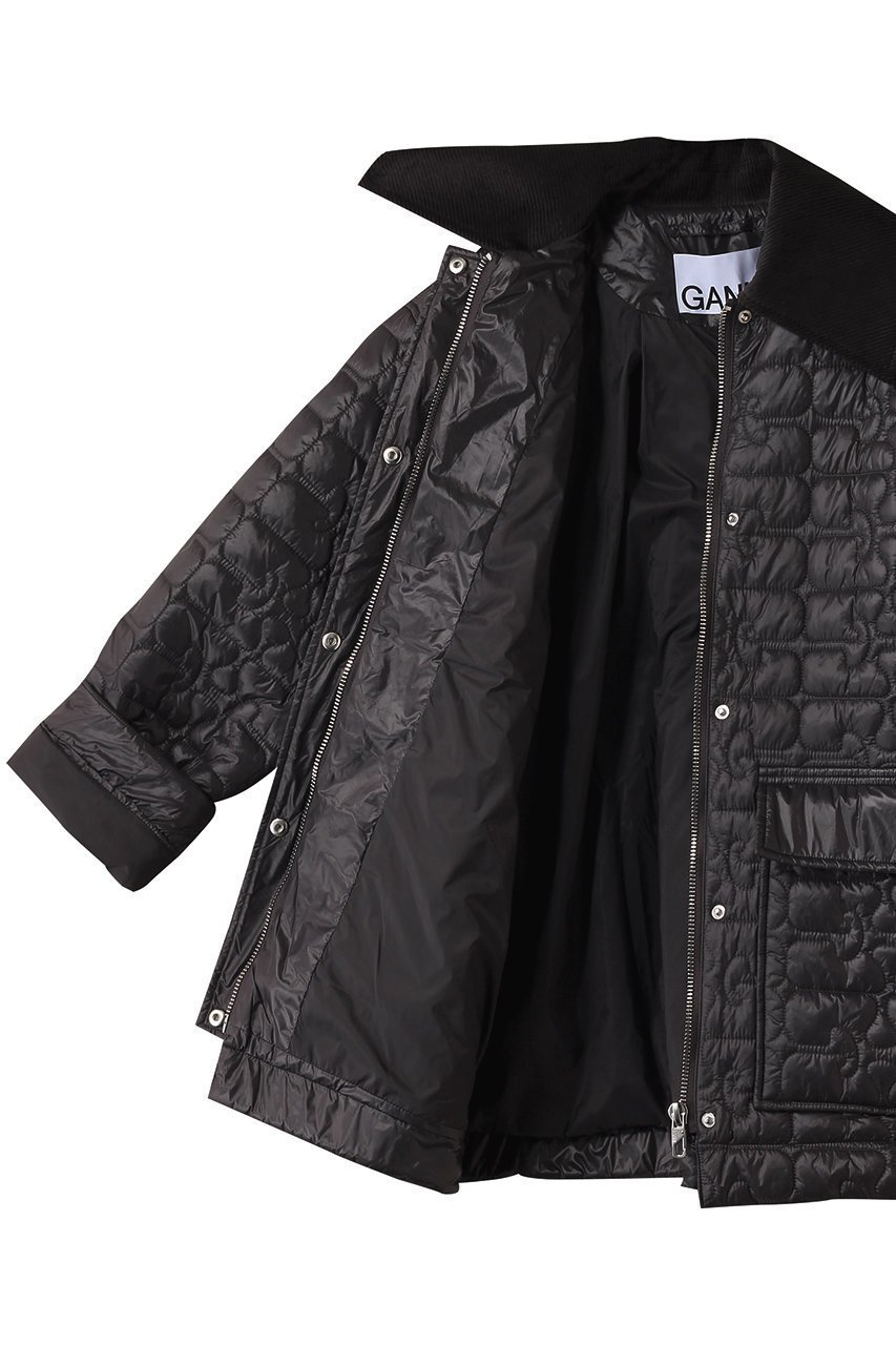 【ガニー/GANNI】のシャイニー キルト ミディ ジャケット 人気、トレンドファッション・服の通販 founy(ファニー) 　ファッション　Fashion　レディースファッション　Fashion for Women　アウター　Coat / Outerwear Collection　レディースジャケット・軽アウター　Jackets　キルティング　Quilted, Quilting　キルト　Quilt, Quilted Fabric　シャイニー　Shiny, Glossy Finish　ジャケット　Jacket, Outerwear　モダン　Modern, Contemporary　ワイド　Wide, Wide Fit　other-6|ID: prp329100004571503 ipo3291000000036200920