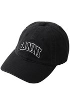 【ガニー/GANNI】のWashed コットン キャンバス キャップ ブラック|ID: prp329100004571505 ipo3291000000032347186