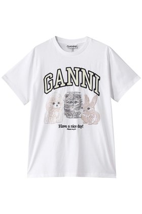 【ガニー/GANNI】 ベーシック コットン ジャージー アニマル リラックス Tシャツ人気、トレンドファッション・服の通販 founy(ファニー) ファッション Fashion レディースファッション Fashion for Women トップス・カットソー Cut & Sew Tops シャツ・ブラウス・オフィスカジュアル Elegant Blouses & Button-Ups ロングTシャツ・Tシャツ Longline T-Shirts & Tees カットソー・ベーシックTシャツ Cut-and-Sewn Tops / Stretch Tees & Basics おすすめ Recommended / Our Picks アニマル Animal Print ショート Short, Short Length シンプル Simple, Minimal スリーブ Sleeve, Long Sleeve / Short Sleeve デニム Denim, Jeans Material ベーシック Basic, Essential ボトム Bottoms, Lower Wear リラックス Relax, Relaxed Fit |ID:prp329100004571510