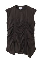 【ランバン オン ブルー/LANVIN en Bleu】のドロストギャザーノースリーブカットソー 人気、トレンドファッション・服の通販 founy(ファニー) ファッション Fashion レディースファッション WOMEN トップス・カットソー Tops/Tshirt キャミソール / ノースリーブ No Sleeves シャツ/ブラウス Shirts/Blouses ロング / Tシャツ T-Shirts カットソー Cut and Sewn アシンメトリー Asymmetry イレギュラー Irregular キャミソール Camisole ギャザー Gather タンク Tank バランス Balance NEW・新作・新着・新入荷 New Arrivals 無地 Plain Color thumbnail ブラウン|ID: prp329100004571522 ipo3291000000032347299