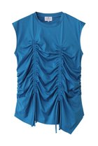 【ランバン オン ブルー/LANVIN en Bleu】のドロストギャザーノースリーブカットソー ブルー|ID: prp329100004571522 ipo3291000000036200974