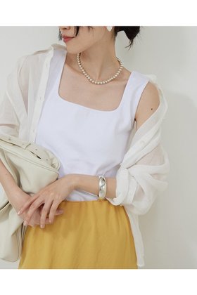 【ガリャルダガランテ/GALLARDAGALANTE】のスクエアリブタンク 人気、トレンドファッション・服の通販 founy(ファニー) ファッション Fashion レディースファッション WOMEN トップス・カットソー Tops/Tshirt キャミソール / ノースリーブ No Sleeves シャツ/ブラウス Shirts/Blouses ロング / Tシャツ T-Shirts カットソー Cut and Sewn インナー Inner キャミソール Camisole ジャケット Jacket スクエア Square タンク Tank エレガント 上品 Elegant NEW・新作・新着・新入荷 New Arrivals |ID:prp329100004571530